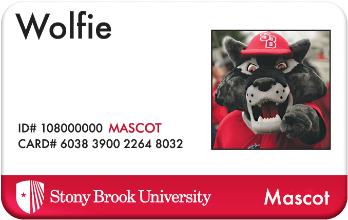 Wolfie Wallet Card from Stony Brook